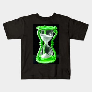 Alchemist style green sand timer hourglass Kids T-Shirt